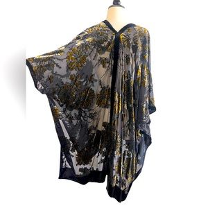 World Market Velvet Floral Kimono | One Size